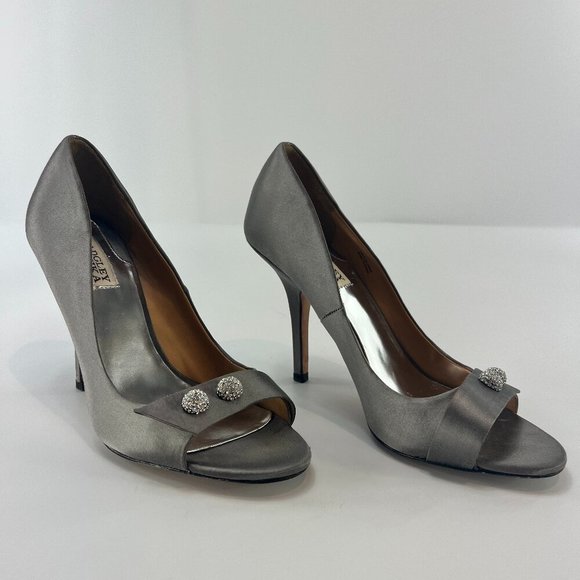 Badgley Mischka Peep-Toe Heels - Picture 1 of 13